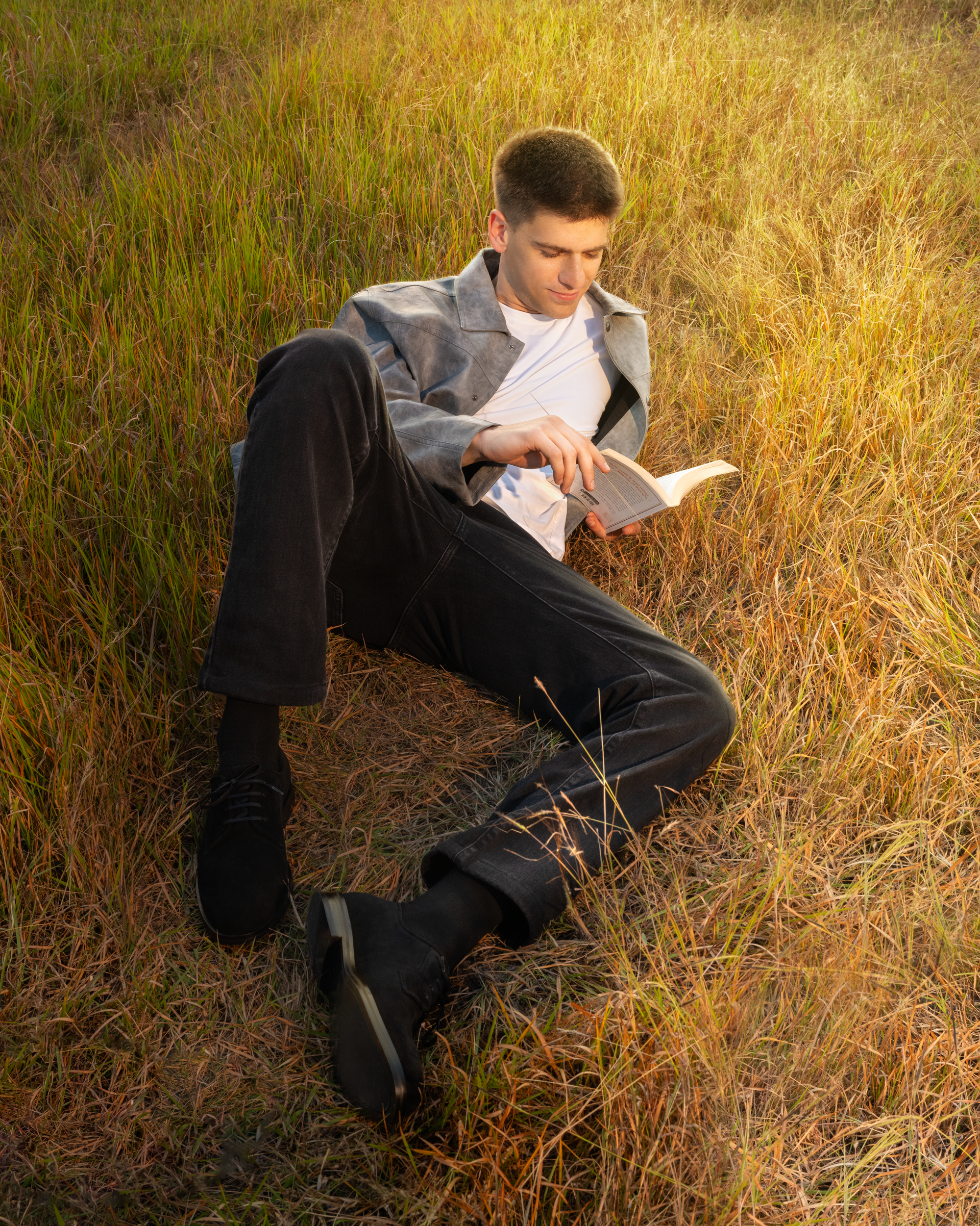 man wearing black suede shoes