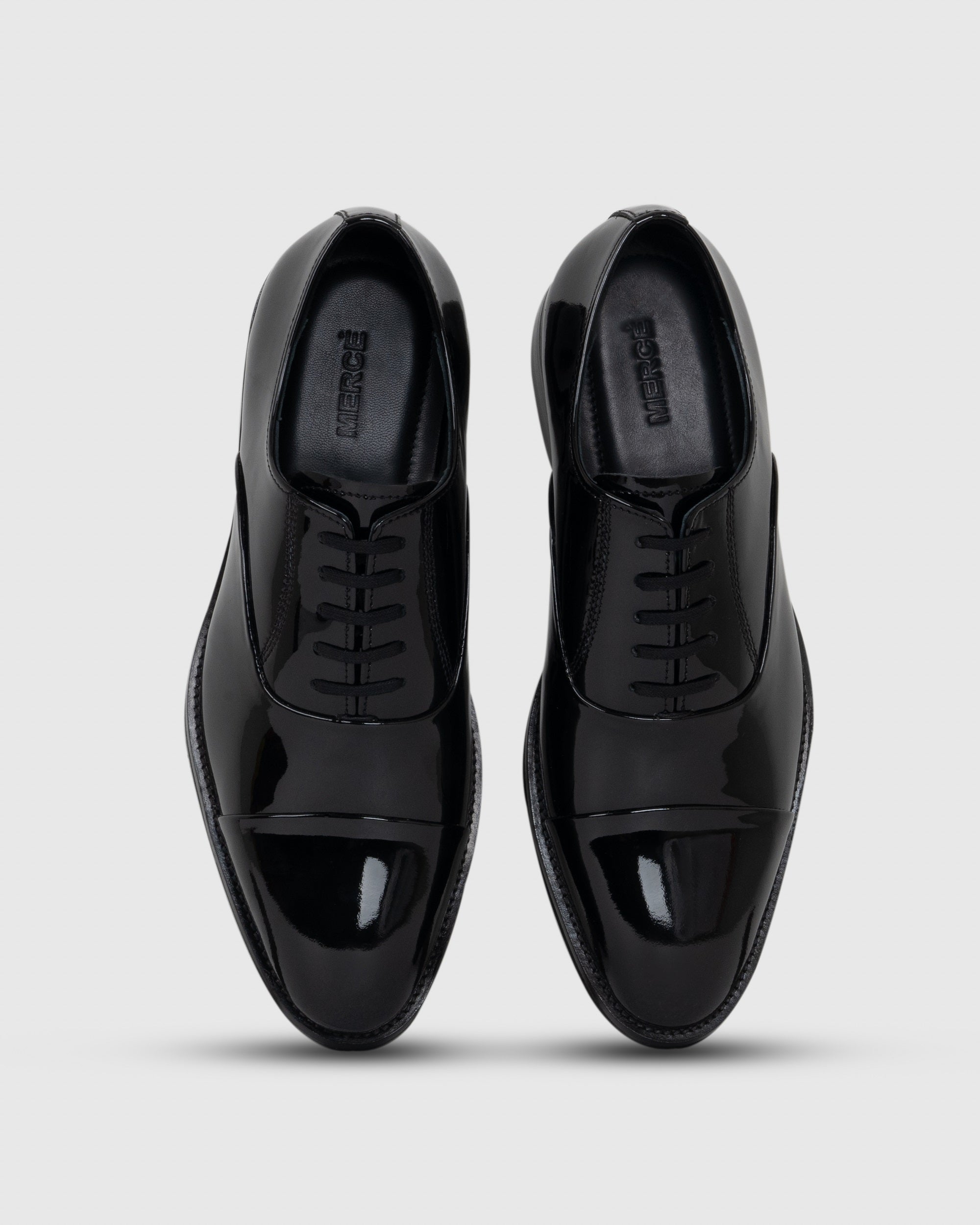 Black Patent Lace Ups