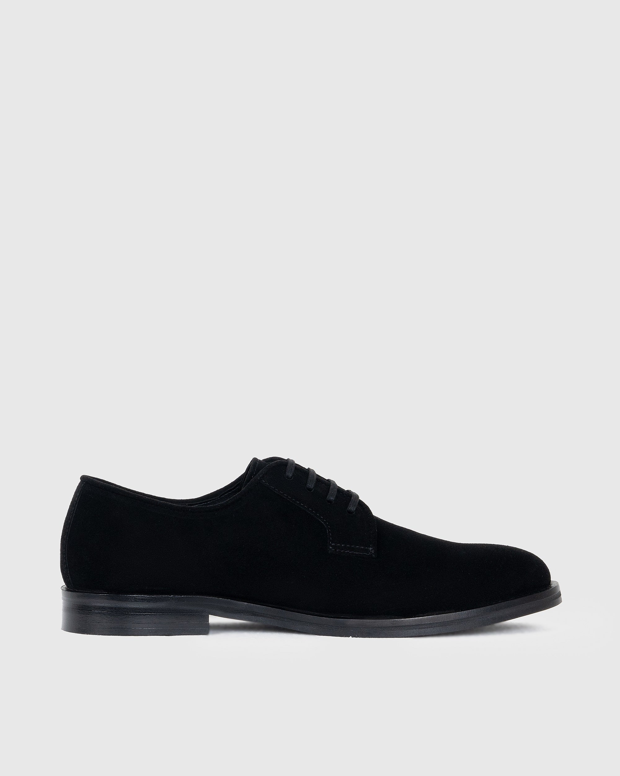 Black Suede Derby