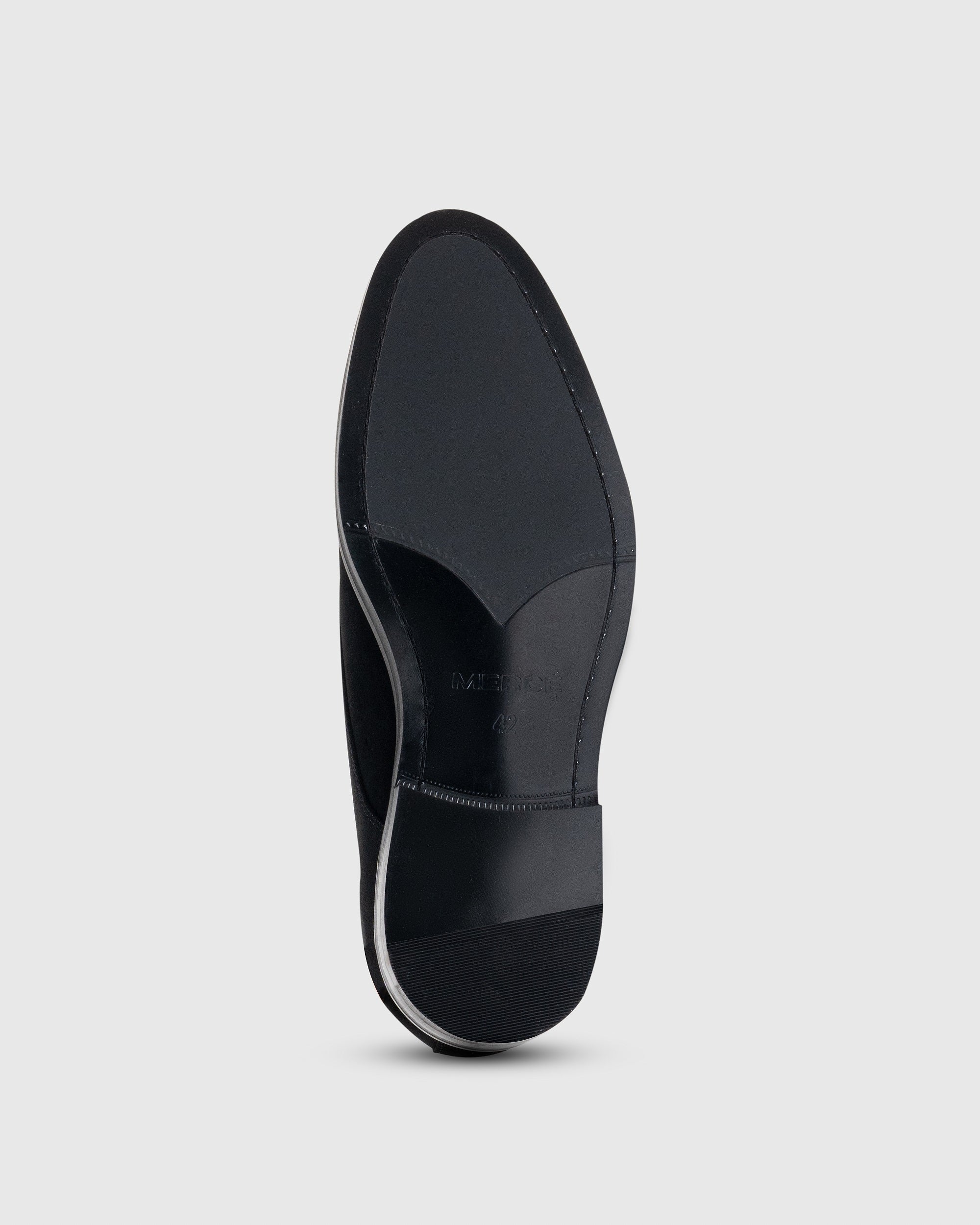 Black Suede Monk Strap