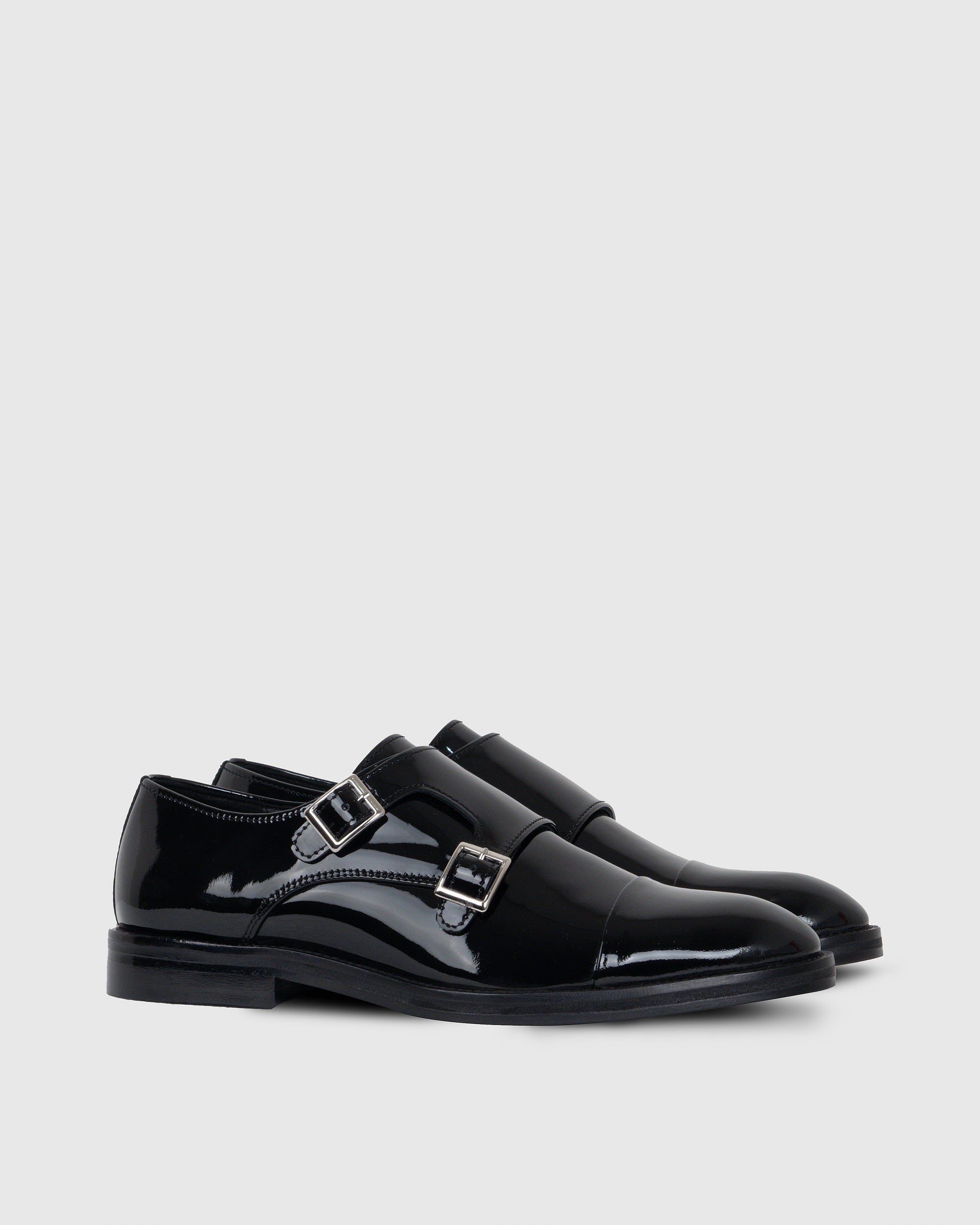 Black Patent Monk Strap