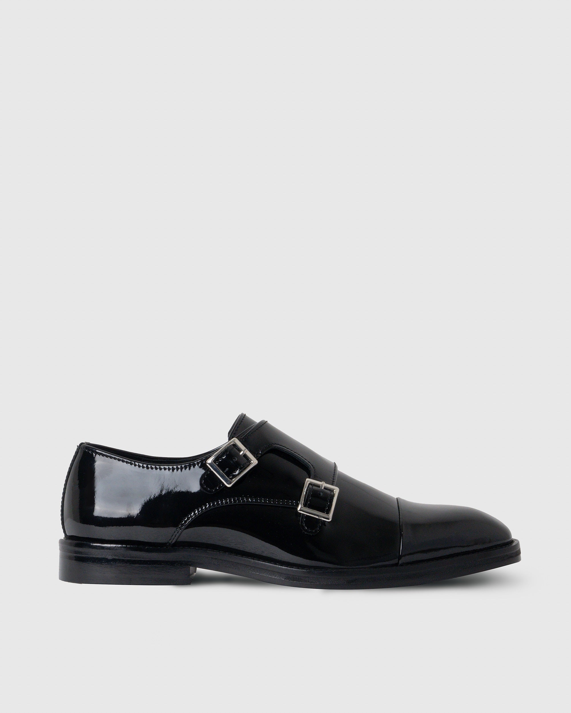 Black Patent Monk Strap