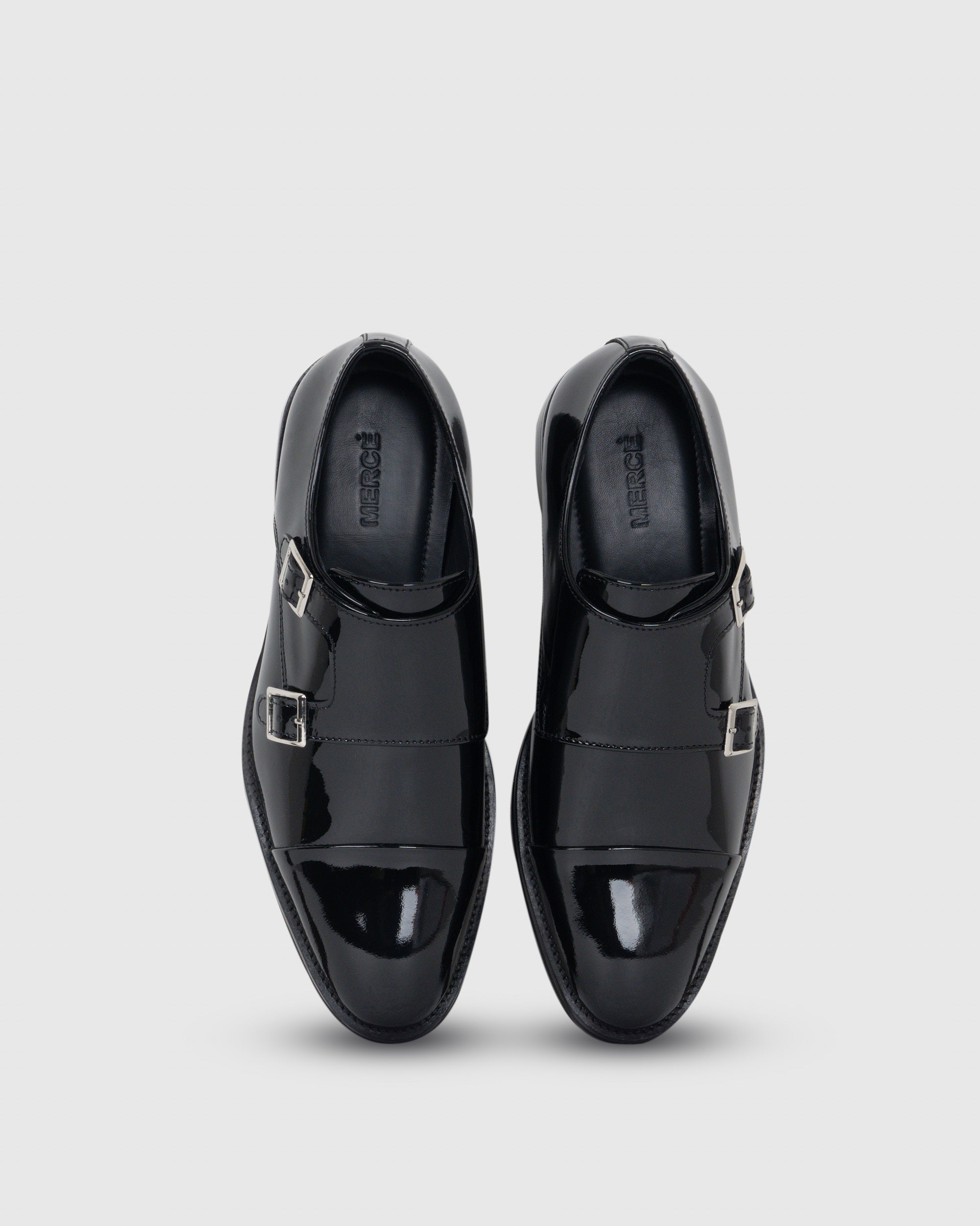Black Patent Monk Strap