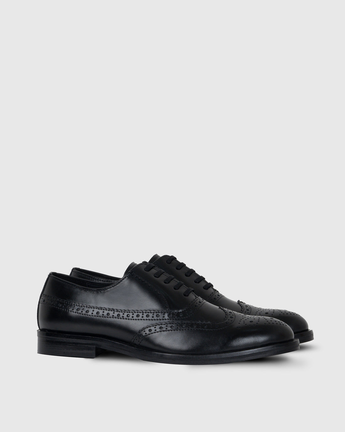 black borgue shoes
