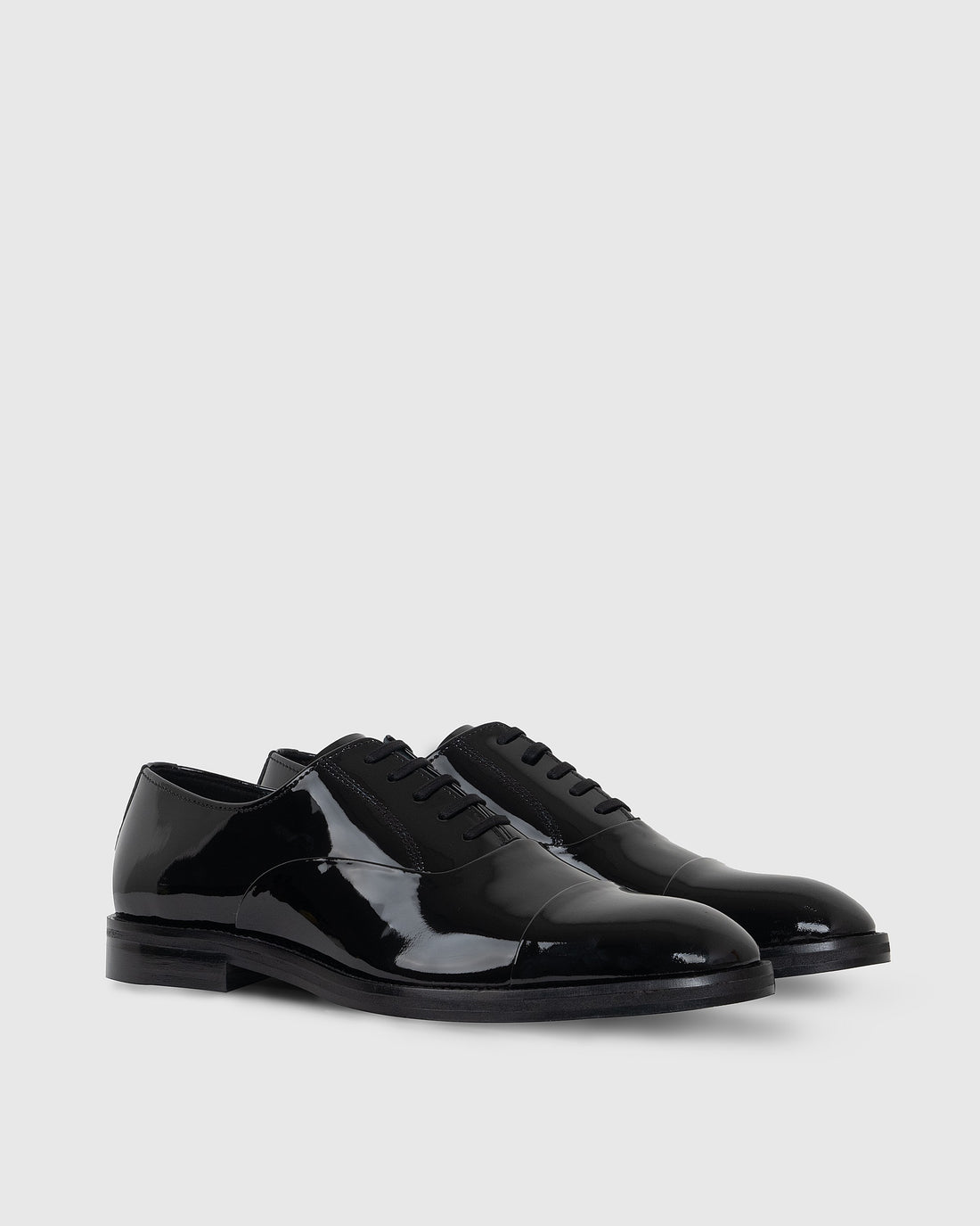 black patent leather shoes