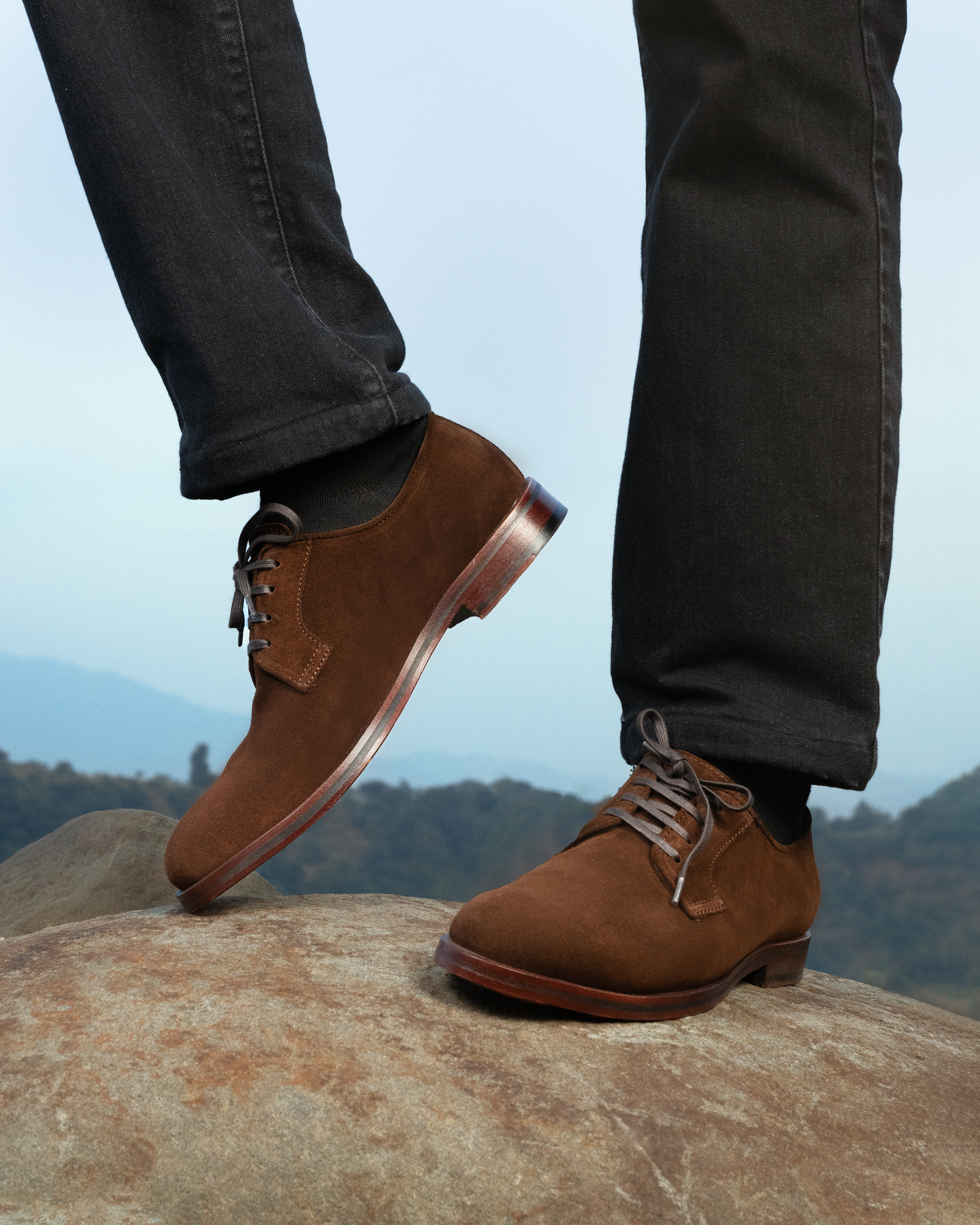 Brown Derby Shoes for Men